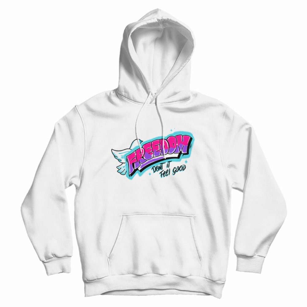 SIMPLE GOSPEL x JUSTIN BIEBER - FREEDOM HOODIE - unisex - sz XL - white